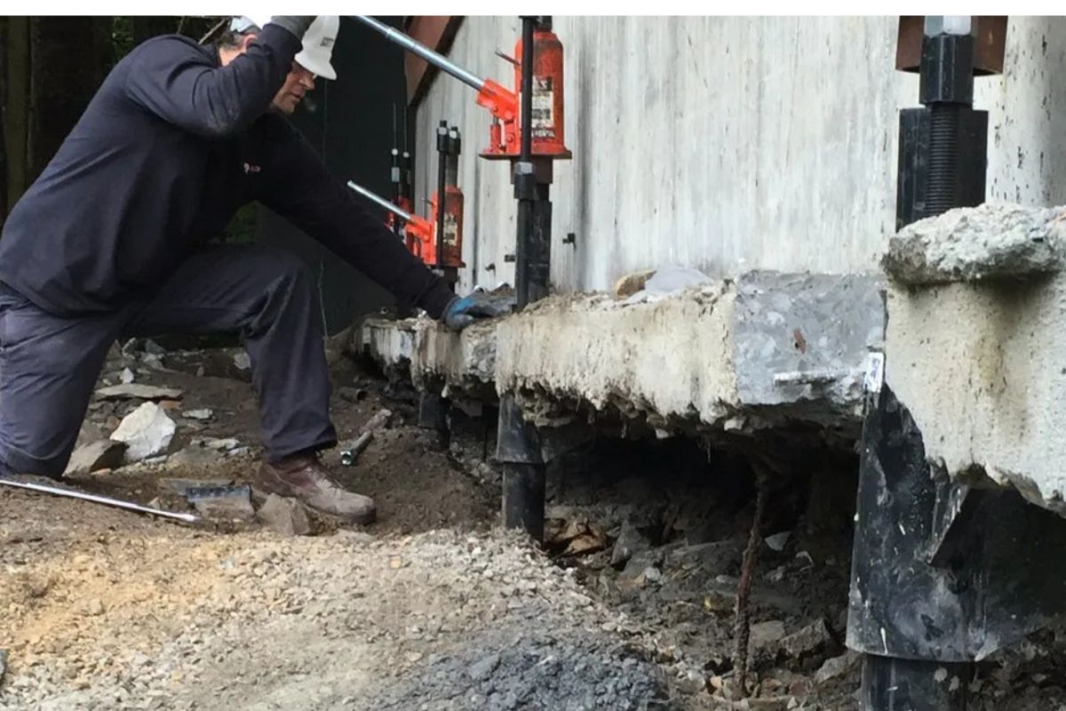 Helical Pier Installation