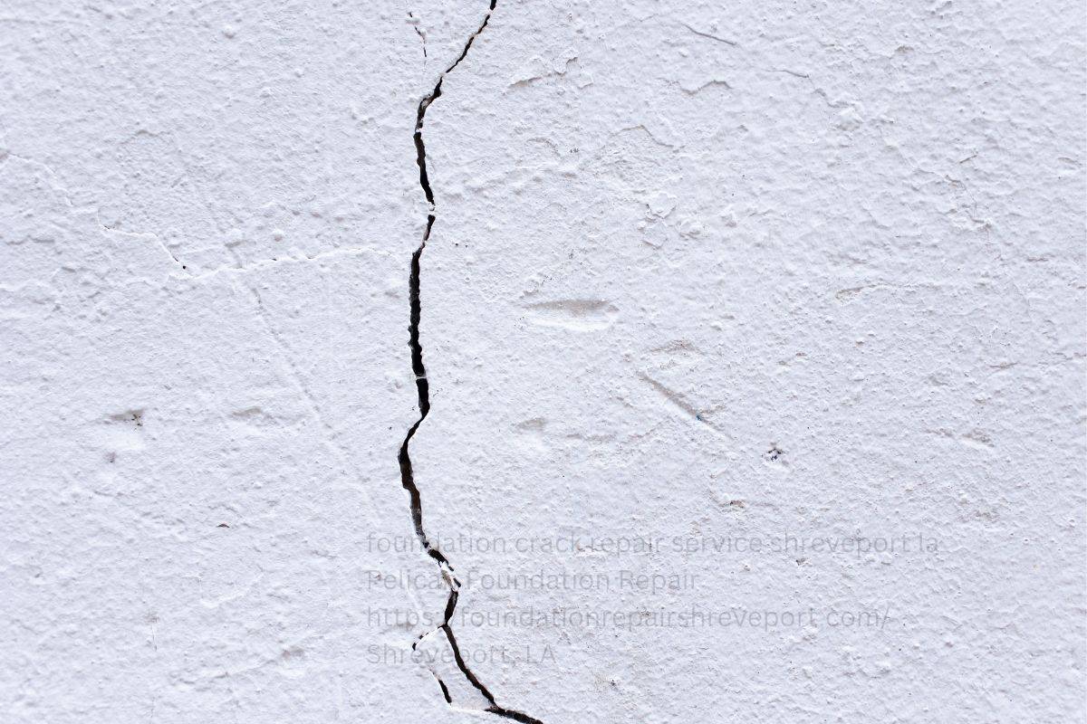 Foundation Crack Repair Cost in Shreveport, LA 4 Close-up of a hairline vertical crack in a foundation wall